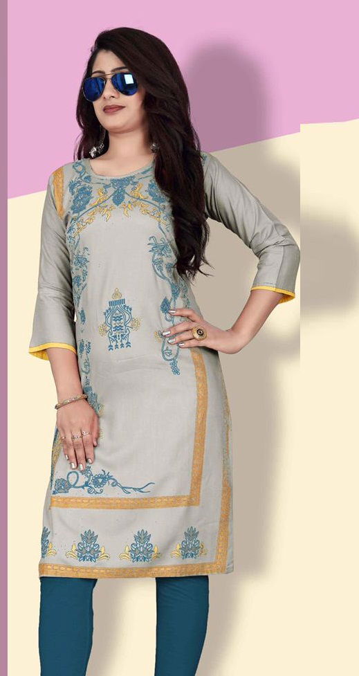 Aagya Colors 6 Latest Fancy Regular Wear Wear Printed Kurti Collection